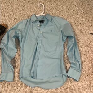 Polo by Ralph Lauren Light Blue Button-Up Blouse